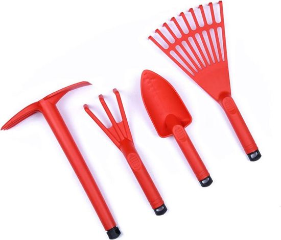 Kit De 3 Mini Outils De Jardinage - Pelle Large, Pelle étroite Et Griffe à 3 Dents - Pour Plantes En Pot, Rempotage