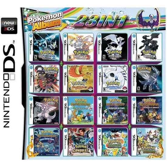 23Jeux en 1 NDS Jeu Lot Carte Super Combo Cartouche pour DS 2DS New 3DS ...