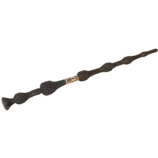 WDKXCN Baguette Magique De Dumbledore – 37 Cm, Résine Et Acier, Coffret Cadeau Avec Collier, Carte De Sort Et Ticket De Parking