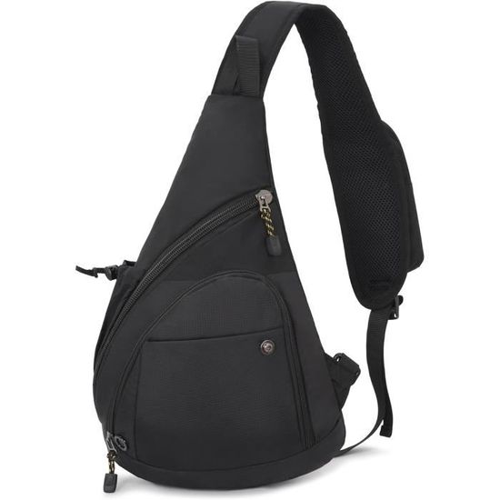 Sac Bandoulière étanche - Nylon Léger - Taille S Et L - Réglable 60-110cm - Pour Randonnée Et Quotidien