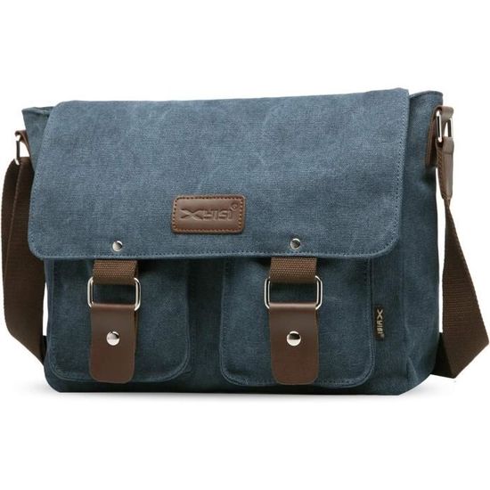 Sac à Bandoulière En Toile Gootium 30622 Pour Homme Et Femme - Compartiment Ordinateur 15 Pouces, Nombreuses Poches, Camouflage