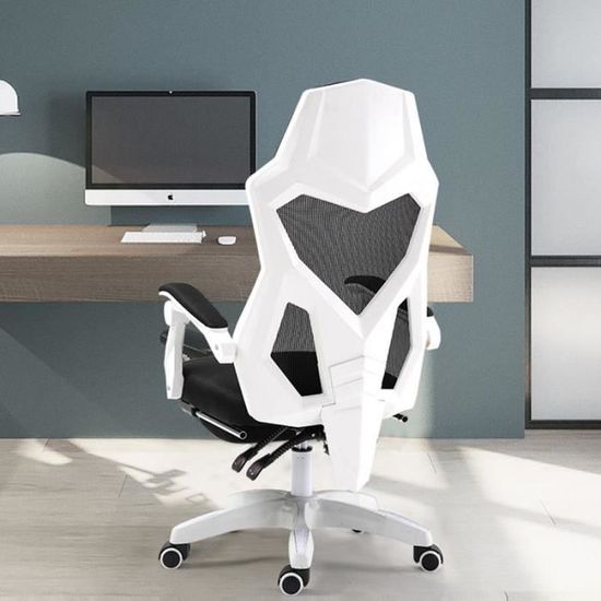 Chaise De Bureau Ergonomique HapGIFT – Dossier Maille, Repose-pieds, Appui-tête Réglable, 159 Kg Max
