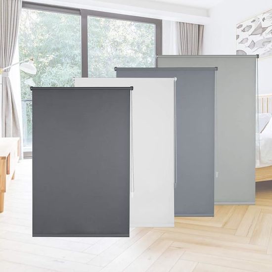 Store Occultant à Ventouse 40x125 Cm - Rétractable, Isolation Thermique - Pour Fenêtre Voiture, Cuisine, Salle De Bain
