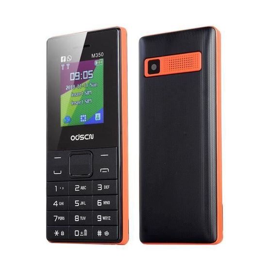 Téléphone Portables pour Seniors mobile Feature Phone Dual SIM Mobile Phone 2.4  à Grosses Touches Bluetooth Lampe de Poche  la31501