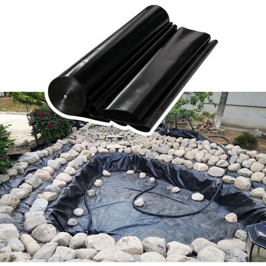 0,2mm Revêtement en PVC pour étang 3×4 m, Bâche pour Bassin Jardin