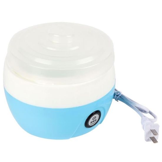 Tbest Yogurt Maker 220V 1L Yaourtière Électrique Automatique Machine DIY Outil Conteneur En Plastique(Bleu)