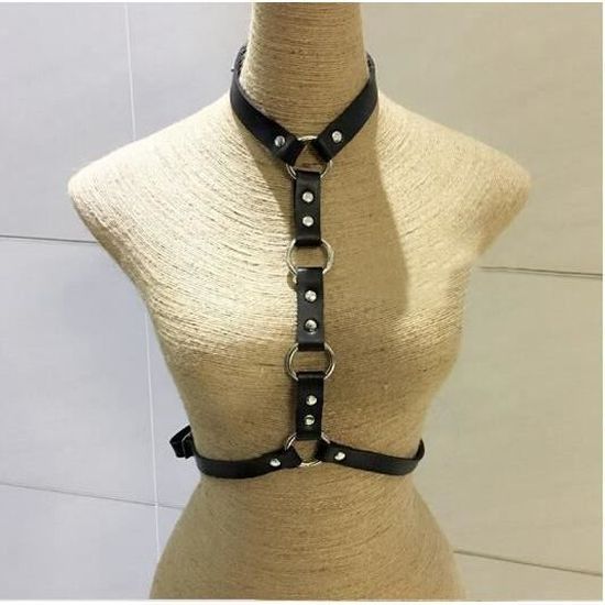 Harnais Ceinture Bondage Pour Femmes - Lingerie / Costume - En Satin Ou Simili - Neuf