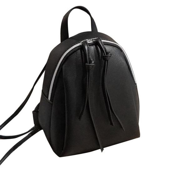 Mini Sac à Dos Justice – Noir Floral, Avec Bracelet, Neuf