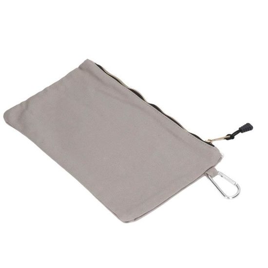 Trousse Ronde En Cuir Avec Fermeture Éclair -Polyvalente Et Durable