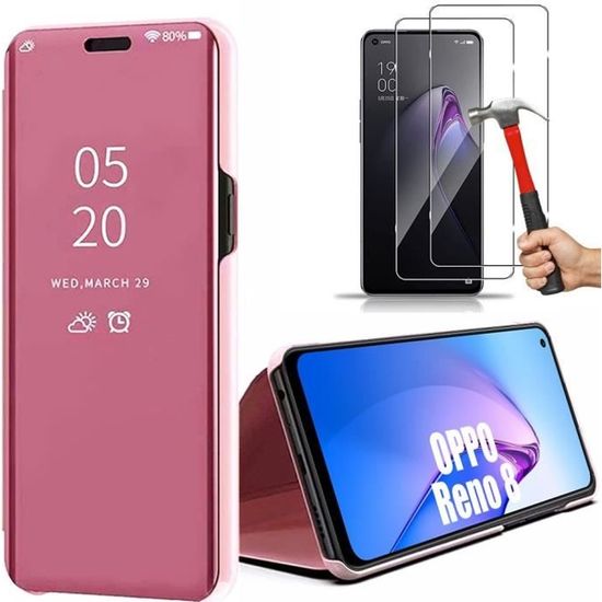 Pack Coque Silicone Rose + 2 Verres Trempés Pour Oppo A72 – Little Boutik