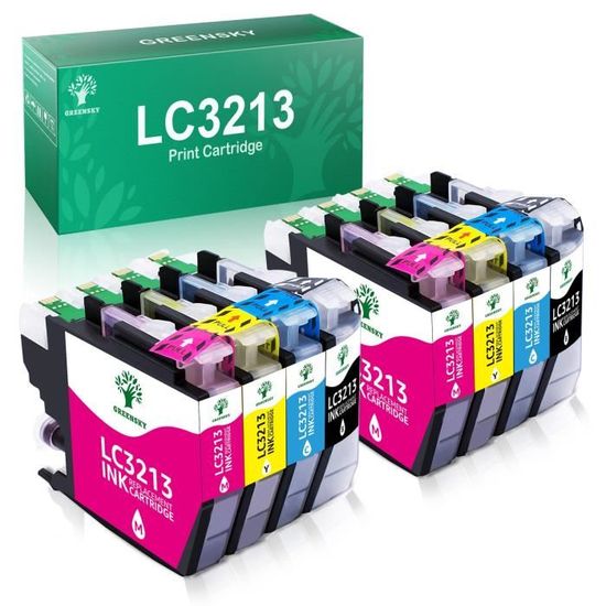 LC3213 LC3211 Ink Cartridges Replacement For Brother LC3213 LC3211 LC-3213 For Brother MFC-J491DW DCP-J572DW MFC-J497DW DCP-J774DW DCP-J772DW MFC-J890DW MFC-J895DW (4Black 2Cyan 2Magenta 2Yellow - View #6