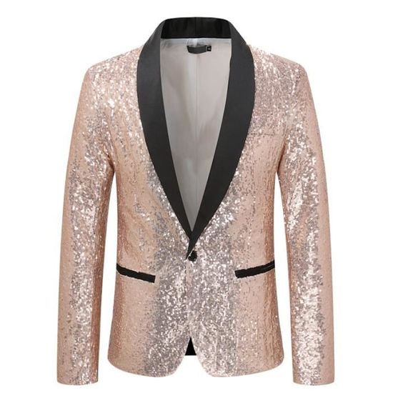 Veste de costume à paillettes pour homme - Veste de costume pour