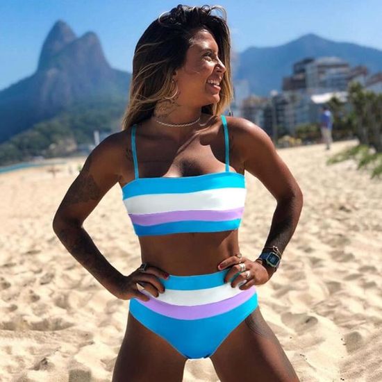 Ensemble maillot de top bain bandeau