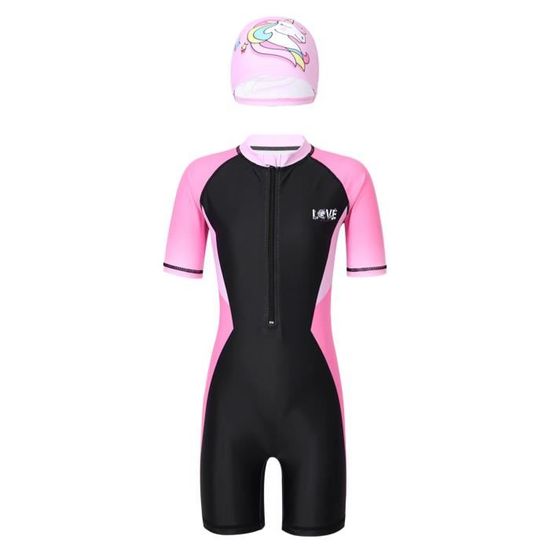 Maillot De Bain Bébé 1 Pièce Anti-UV - Manches Longues Mixte - Pour Piscine Et Plage - Taille 3M-4Ans