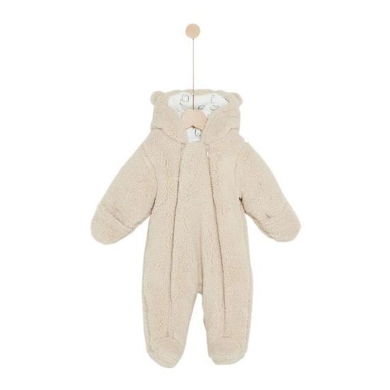 Combinaison Bébé Hiver Polaire à Capuche - Jumpsuit Pilote Chaud 0-12 Mois (Army Green, 0-3 Mois)