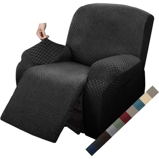 Housse De Canapé Inclinable (recliner) 1 Pièce - Tissu Jacquard Extensible, élastiquée, Lavable Machine