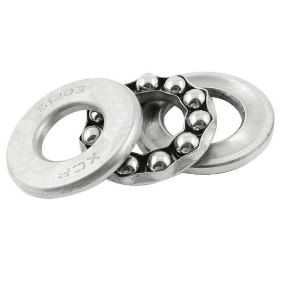 2 Butées à Billes 9x20x7mm Acier Chrome - Roulement Poussée Unique Direction