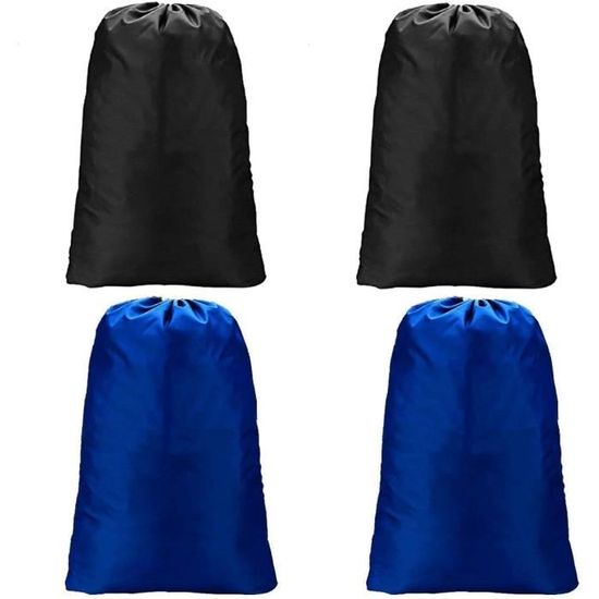 Sac à Linge Sale,Nylon Imperméable Sac Lot De 2 Pliables Sac à Linge Sale De Voyage Wet Dry Bag Laundry Bag Pour Les Camps,Vacances,Hôtel,Stockage à La Maison(bleu Marine