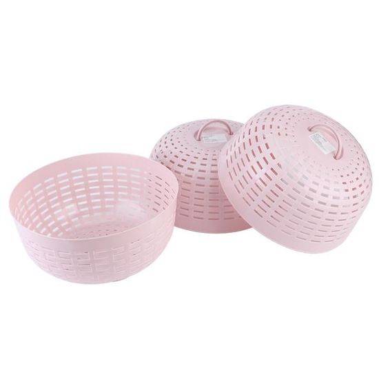 Zillary Lot 4 Couvercles Aliments Maille Anti-Insectes | Tentes Alimentaires 26 Cm - Bleu, Rouge, Vert, Noir - BBQ & Pique-Nique