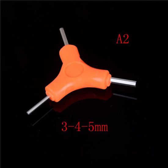 Clé Hexagonale en Métal 3 Voies - DIOCHE - Réparation Véhicule et Vélo