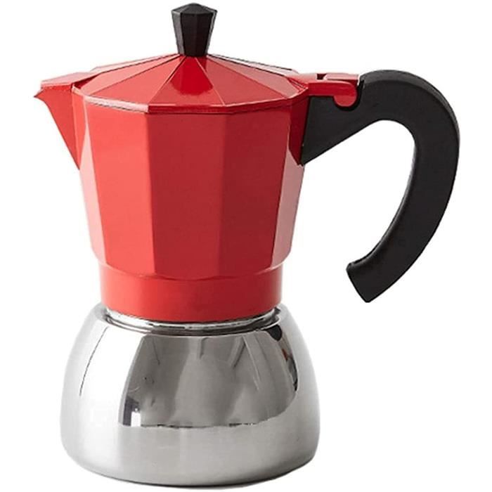 Cafetière Italienne Ernesto Aluminium Noir 9 Tasses - Compatible Toutes Plaques