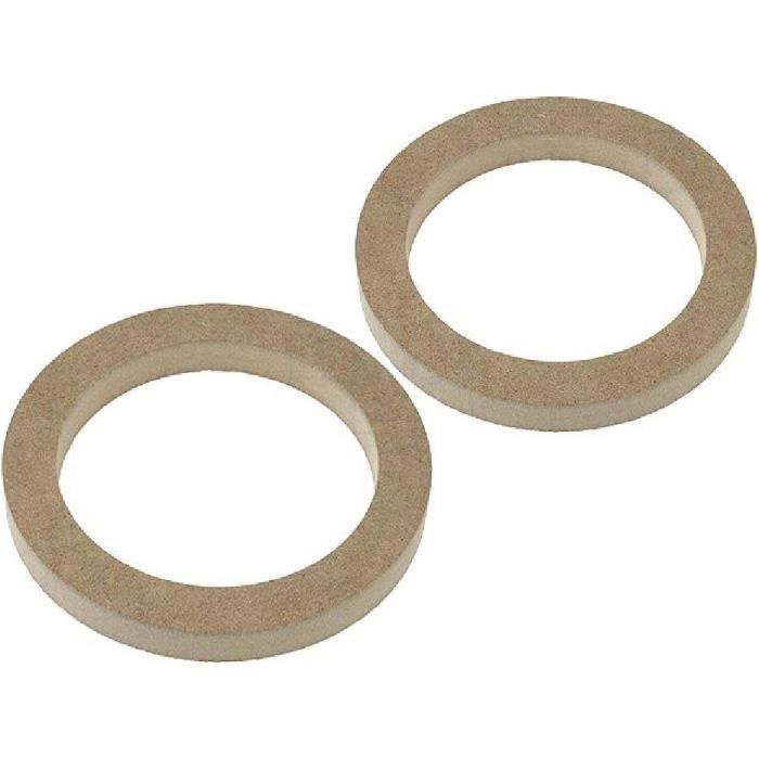 2 Entretoises Haut-Parleur Universelles Bois MDF 130mm - impregnees / vernies - Epaisseur 18mm