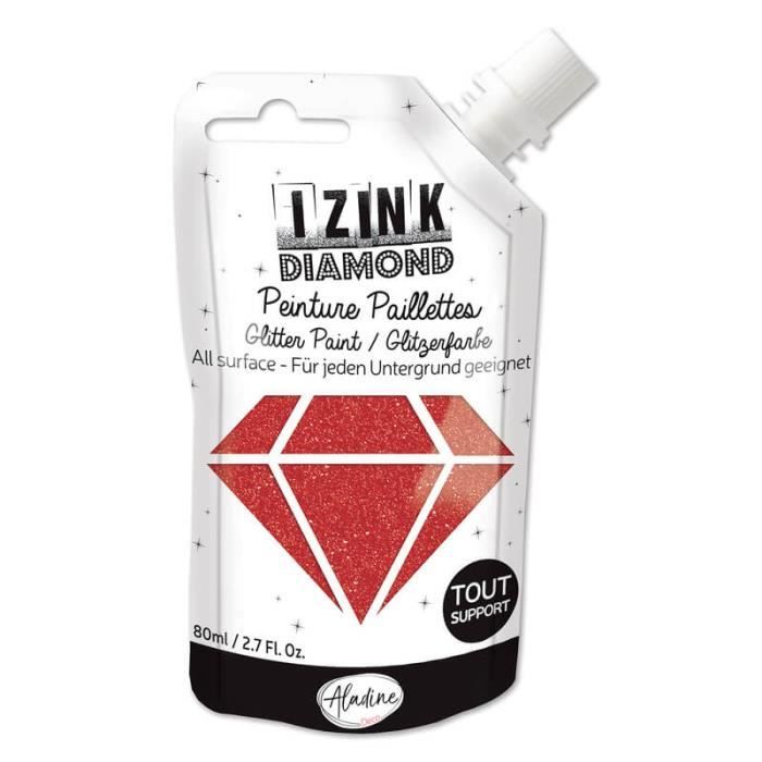 Peinture Izink Diamond - Rouge - 80ml