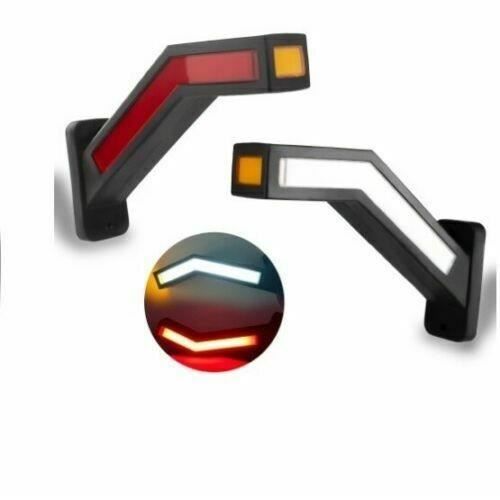 2pcs Feux De Gabarit 3 Led Neon Dr. G. 12-24V 25cm Caravane Camion Remorque Van