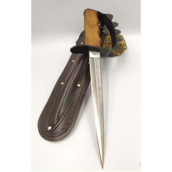 Couteau americain us 1917 Garde en acier avec Etui en Cuir Machette / Hache / Couteau Multifonction / Cuisine