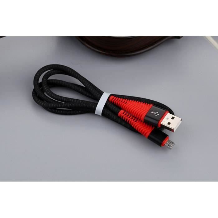 Cable Fast Charge Flexible pour IPAD Pro Lightning APPLE Recharge Rapide Universel (NOIR)