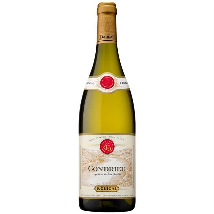 Condrieu Blanc 2021 - 75cl - Maison Guigal - Vin AOC Blanc de la Vallée du Rhône - Cépage Viognier