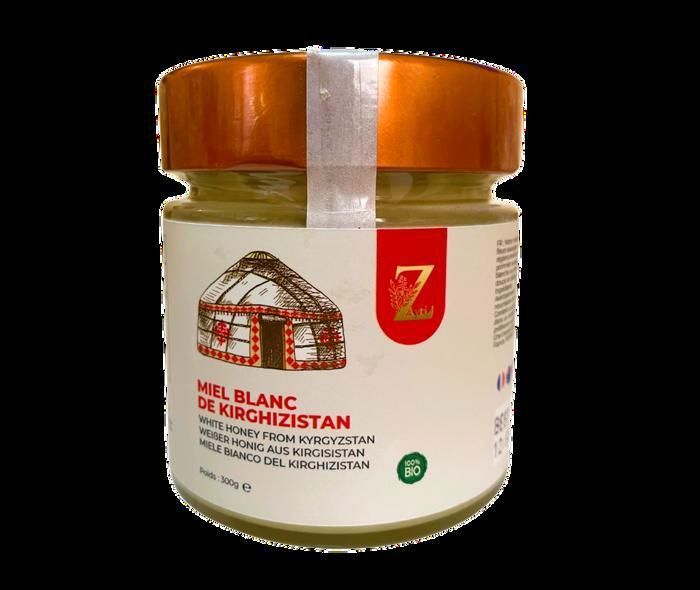 Miel Blanc du Kirghizistan (300g) – Miel de Sainfoin – Produit Brut et 100% Naturel – Antioxydant & Antibactérien -Doux et Parfumé