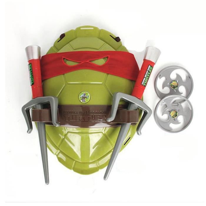 Anime film dessin animé Ninja jouets figurine tortues armure armes Leo Raph Mikey DonFigure Cosplay coquille accessoires pour enfant