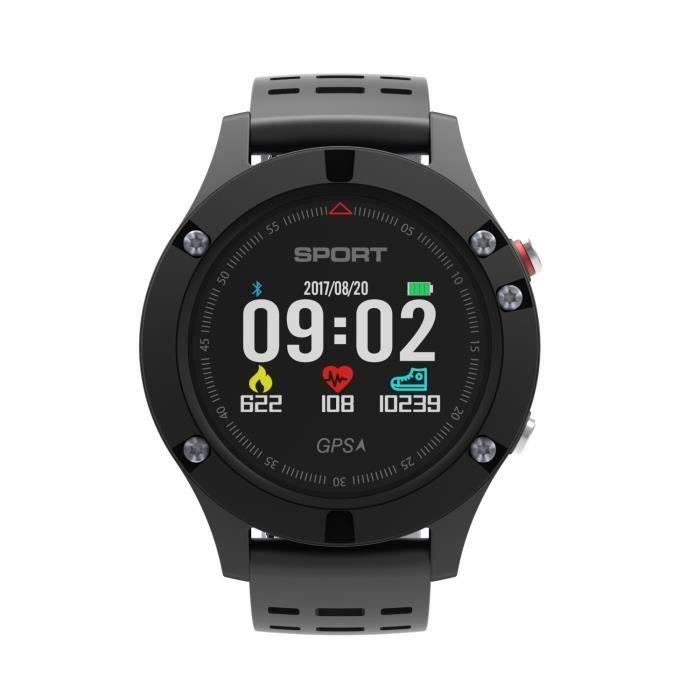 NEUFU NO.1 F5 OLED Montre Intelligente GPS Multi-Sport Mode Altimètre extérieur Moniteur de sommeil Fréquence Cardiaque GRIS