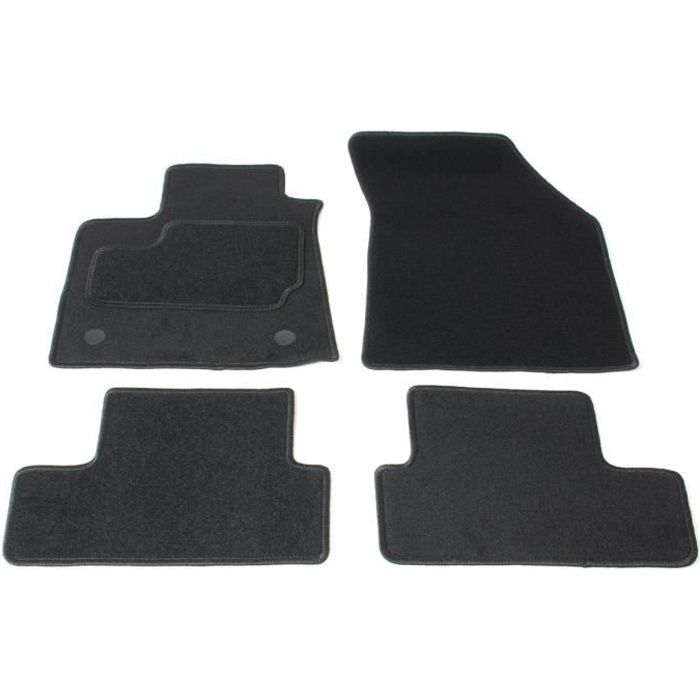 Tapis Renault Megane 4 berline tricorps et touring 2015- - set de 4 (2 avant et 2 arrière)
