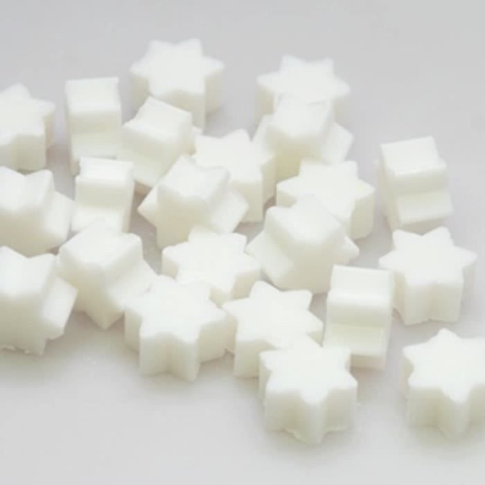 Savons et gels douche Florex, Lot de 50 mini savons au lait de brebis en forme d'étoile dans un sachet en organza 580726