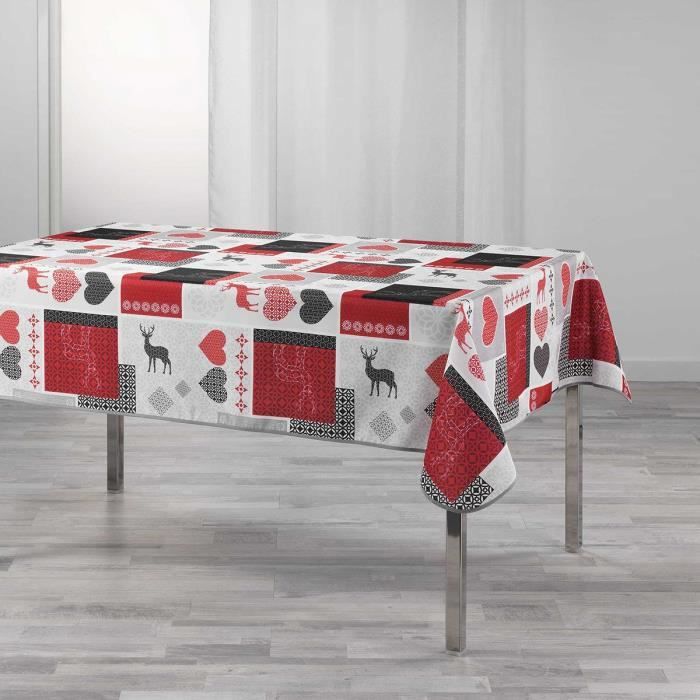 Nappe rectangulaire 150x240 cm Valtho rouge 150 x 240 Rouge