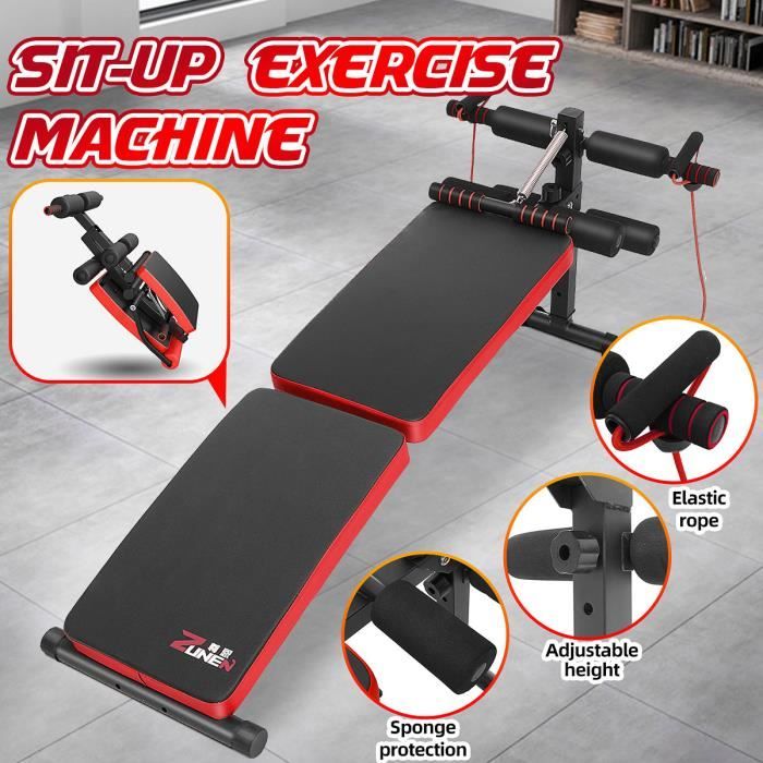 NEUFU Banc de Musculation Pliable Inclinable Réglable Rose