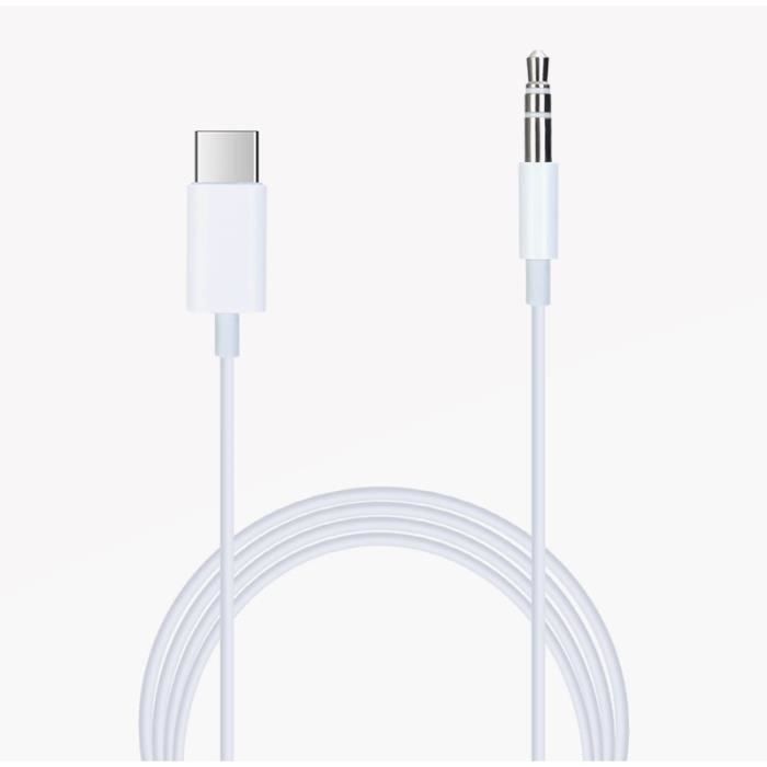 Câble Adaptateur USB Type-C vers Jack 3,5mm pour Google Pixel 6 câble Plug and Play pour votre casque, autoradio…