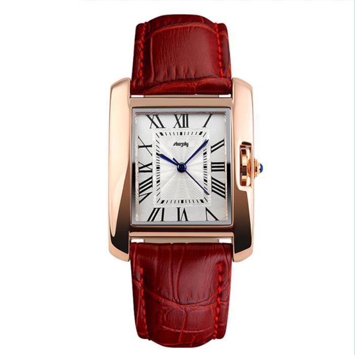 SHARPHY® Montre Femme Jolie rétro - quartz - analogique - bracelet élégant