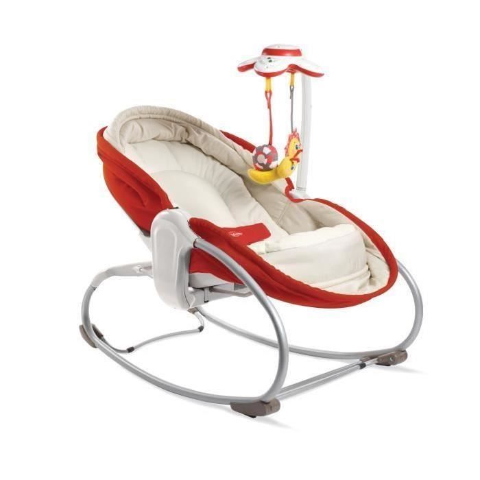 TINY LOVE Transat Rocker-Napper 3 en 1 - Rouge