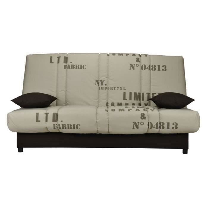 Banquette-lit clic-clac matelas HR 130 cm - KARI n°1 - L 193 x l 95 x H 101 cm