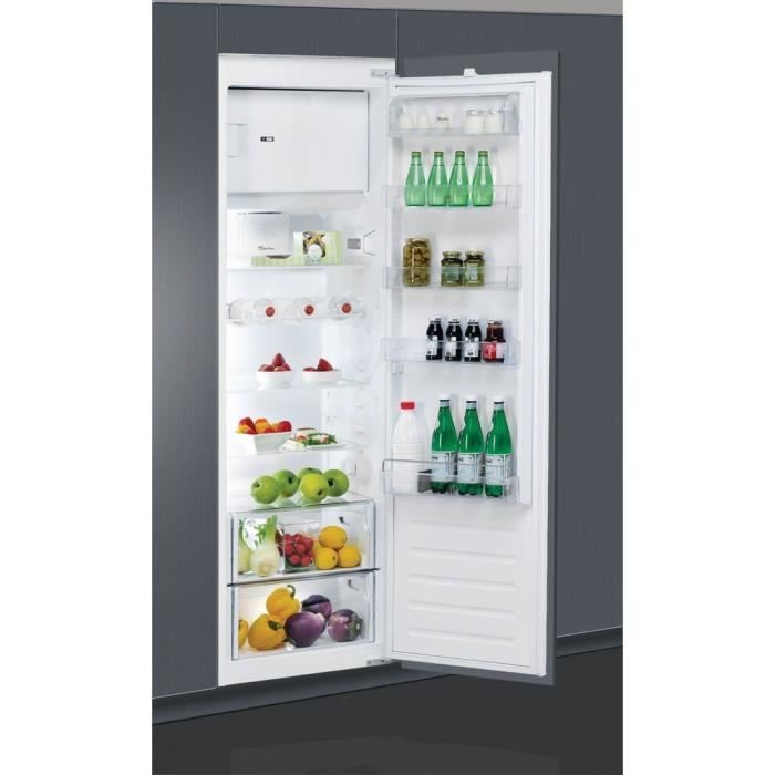 WHIRLPOOL - ARG18470A+ - Réfrigérateur armoire encastrable - 292 L (262L + 30L) - Froid brassé - A+ - L54cm x H177,1cm - Blanc