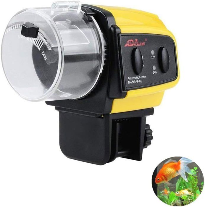 Meilleurs prix pour Distributeur automatique de nourriture pour poissons d'aquarium électrique, distributeur automatique de nourriture pour poissons po
