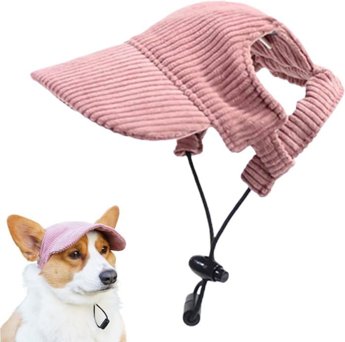 Casquette Et Lunettes De Soleil Pour Chien - Protection UV - Taille Réglable - Pour Petites Et Moyennes Races