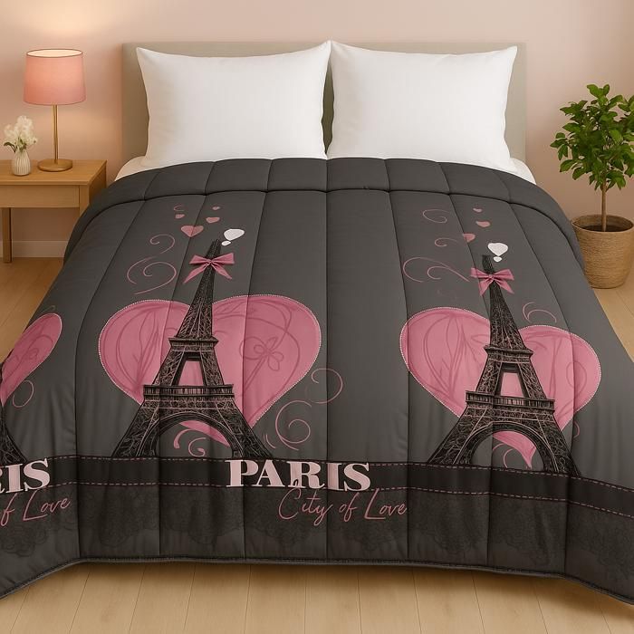 Couette en en duvet et percale bio 220 x 240 cm Camelia | Maisons du Monde