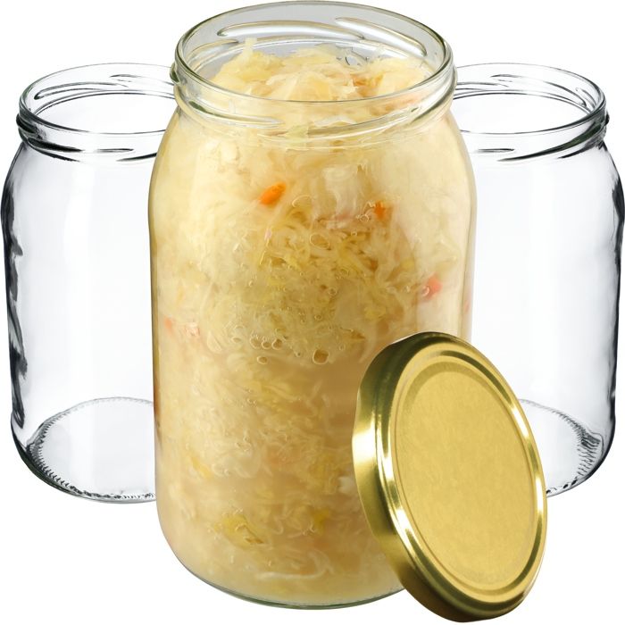 Oputec Lot de 24 bocaux de 230 ml avec couvercles à visser blancs – Parfaits pour les Oputec Lot de 24 bocaux de 230 ml avec couvercles à visser blancs – Parfaits pour les