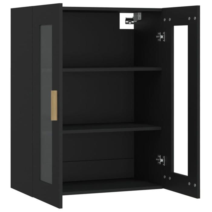 Promotion mai * Armoire murale - Meuble de rangement suspendue - Noir 69 5x34x90 cm EU7857812277
