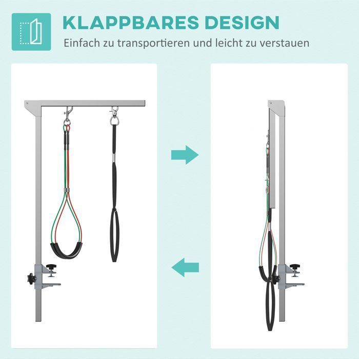 Comparer les prix de Feuille épaissie Bras de toilettage pour animaux de compagnie Bras de toilettage pliable avec pince bras de table de toilettage p