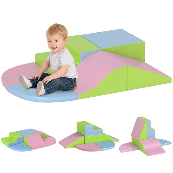 Module motricité bébé - HOMCOM - 4PCS - pour enfants dâge préscolaire - en mousse EPE - multicolore